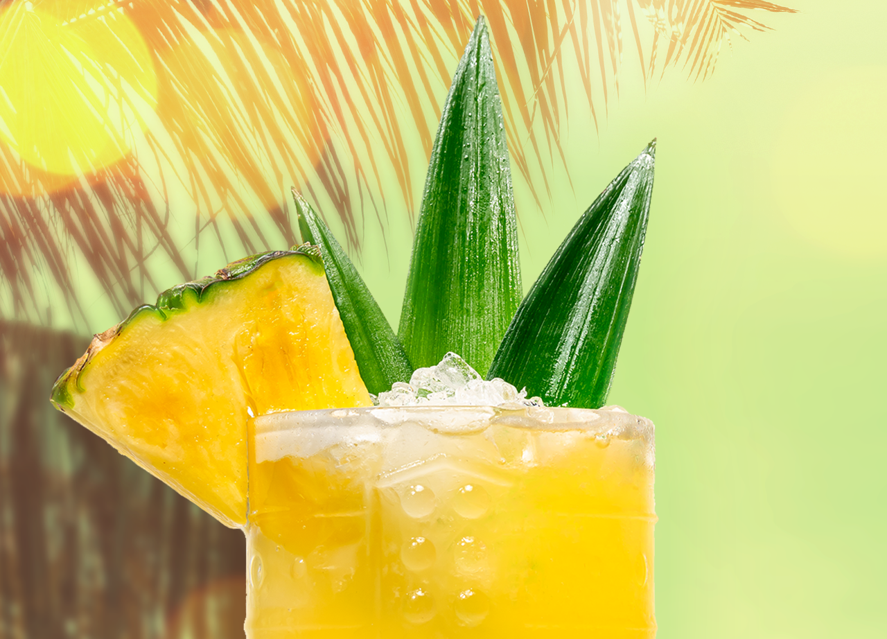 Ananas Pices Rum Cocktail Recipe Bacardi