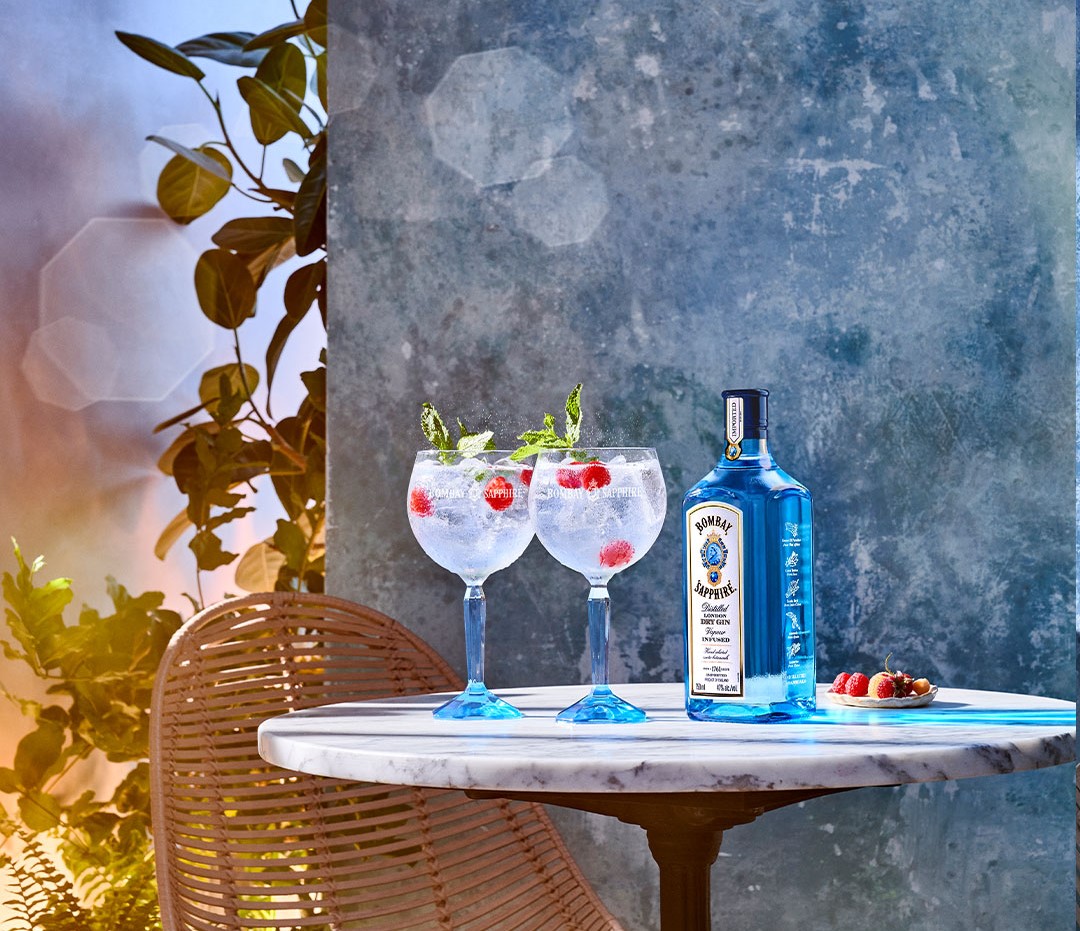 Bombay Sapphire Raspberry and Basil G T