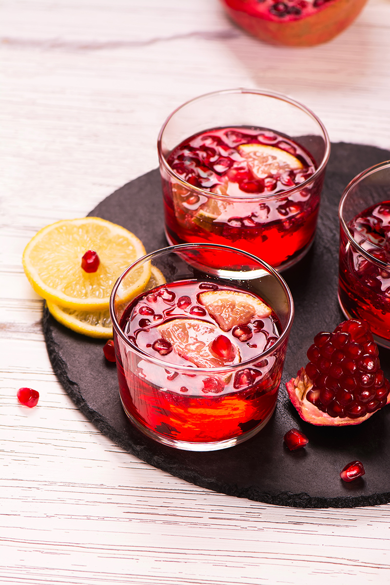 Pomegranade Champagne Punch 